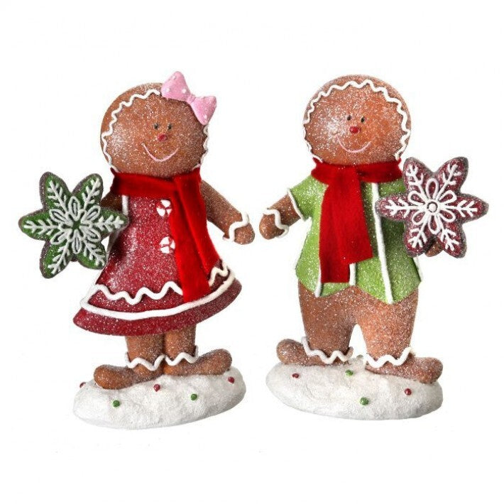 8.5" Gingerbread Couple with Cookies, 2 Assorted # MTX53171_NAFR