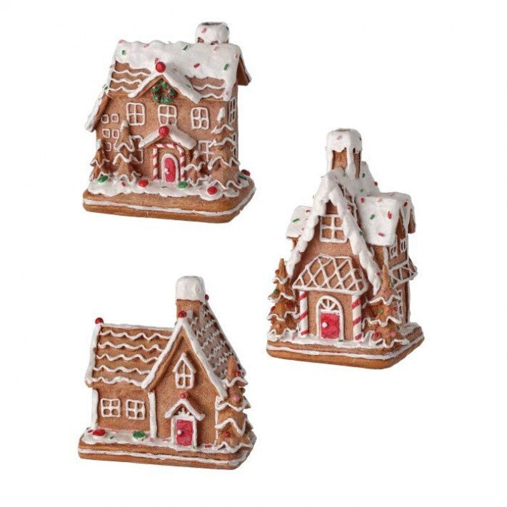 5-6" Giingerbread House, 3 Assorted # MTX66211_MULT