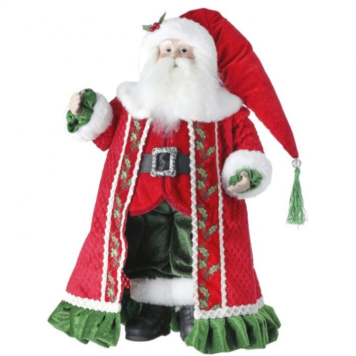 18" "Merry Kissmas" Standing Santa # MTX69614_RDGW