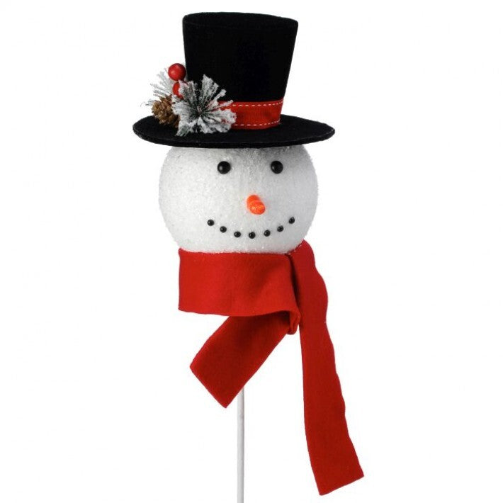 29" Felt Snowman Head on Stem # MTX70463_RDWH