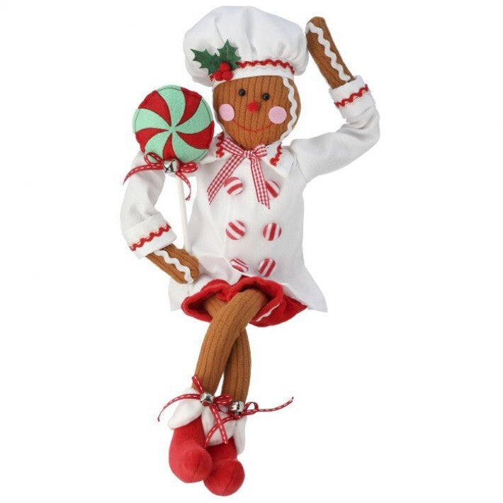 19" Felt Gingerbread Chef with Lollipop # MTX71750_MULT