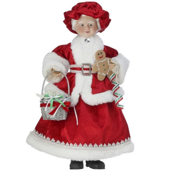 17" Fabric Holiday Sweets Mrs Claus # MTX71966_RDWG