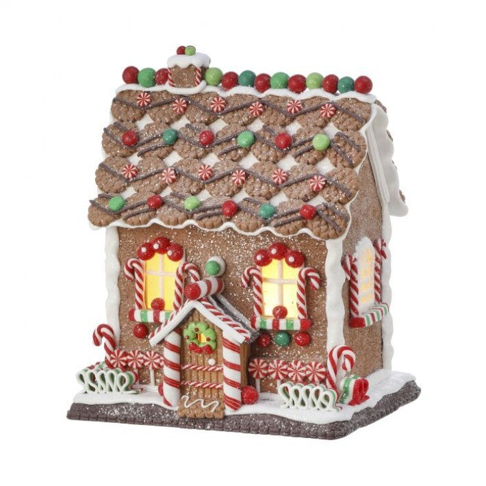 10" LED Lighted Holiday Sweets House, B/O and Timer # MTX72229_HOMU