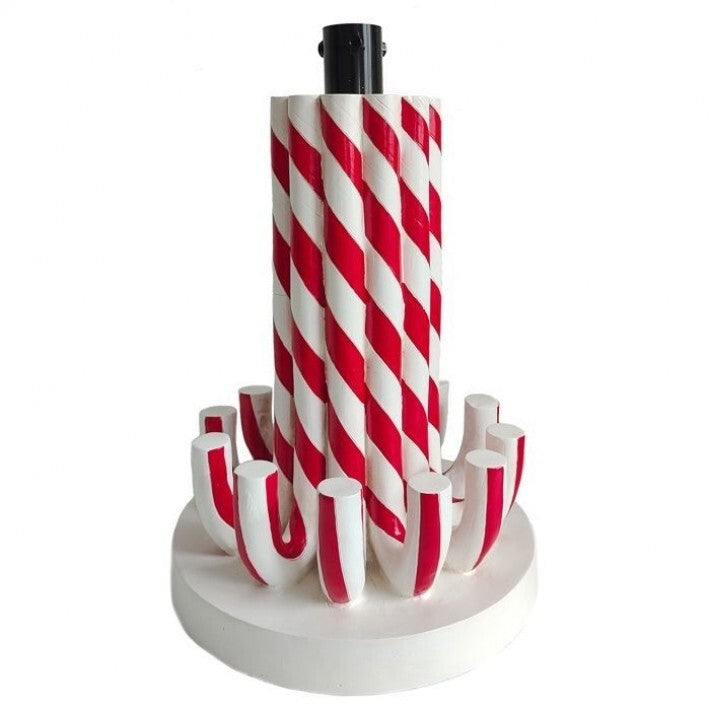 19.5" Outdoor Peppermint Candy Tree Holder # MTX73168_RDWH