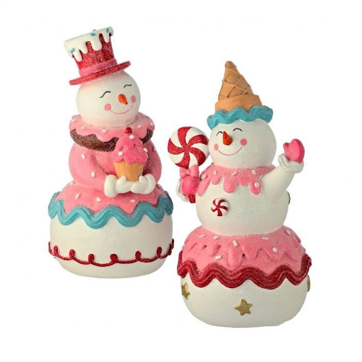 8.5" Sweets Candy Snowman, 2 Assorted # MTX73190_HOMU