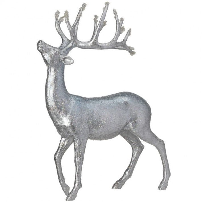 20" Silver Standing Deer Table Piece # MTX73339_BLID