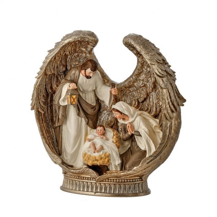 12" Holy Family in Angel Wings # MTX73358_IVGA