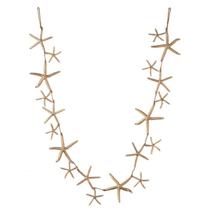 60" Champagne Glitter Starfish Garland # MTX73813_CHAM