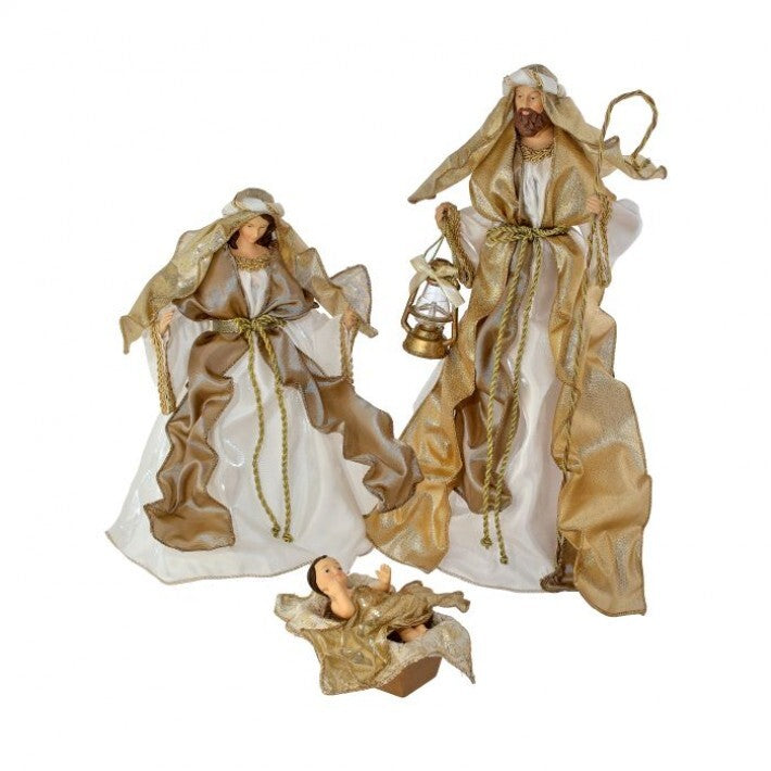 5-15" Golden Renaissance Holy Family, Set of 3 # MTX74209_IVGD