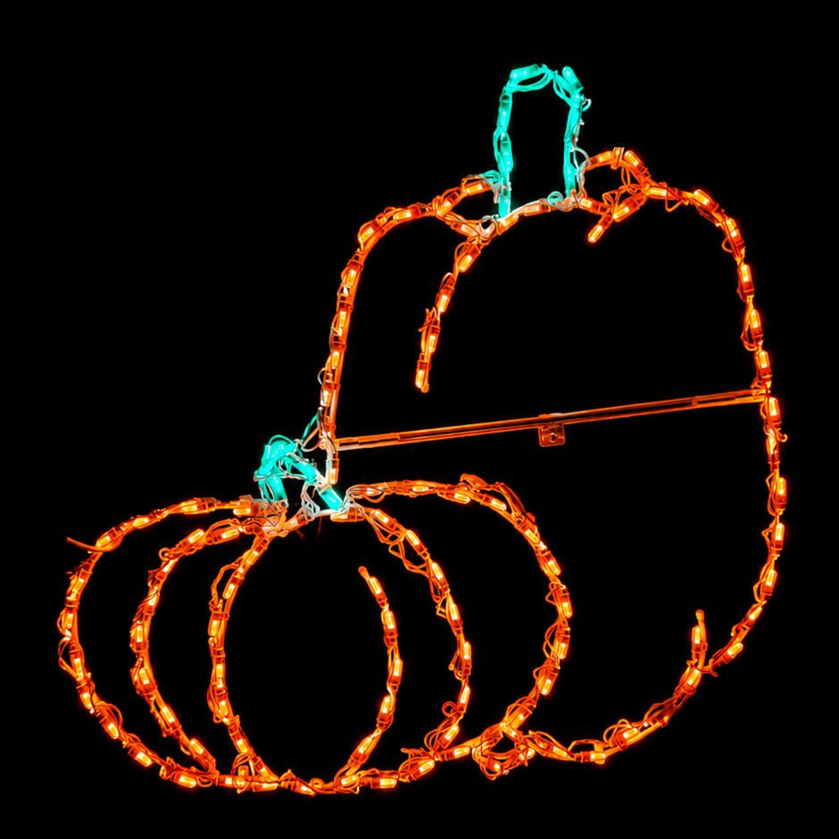 Brite Ideas 36" Double Pumpkin Fall and Halloween LED Display PK2