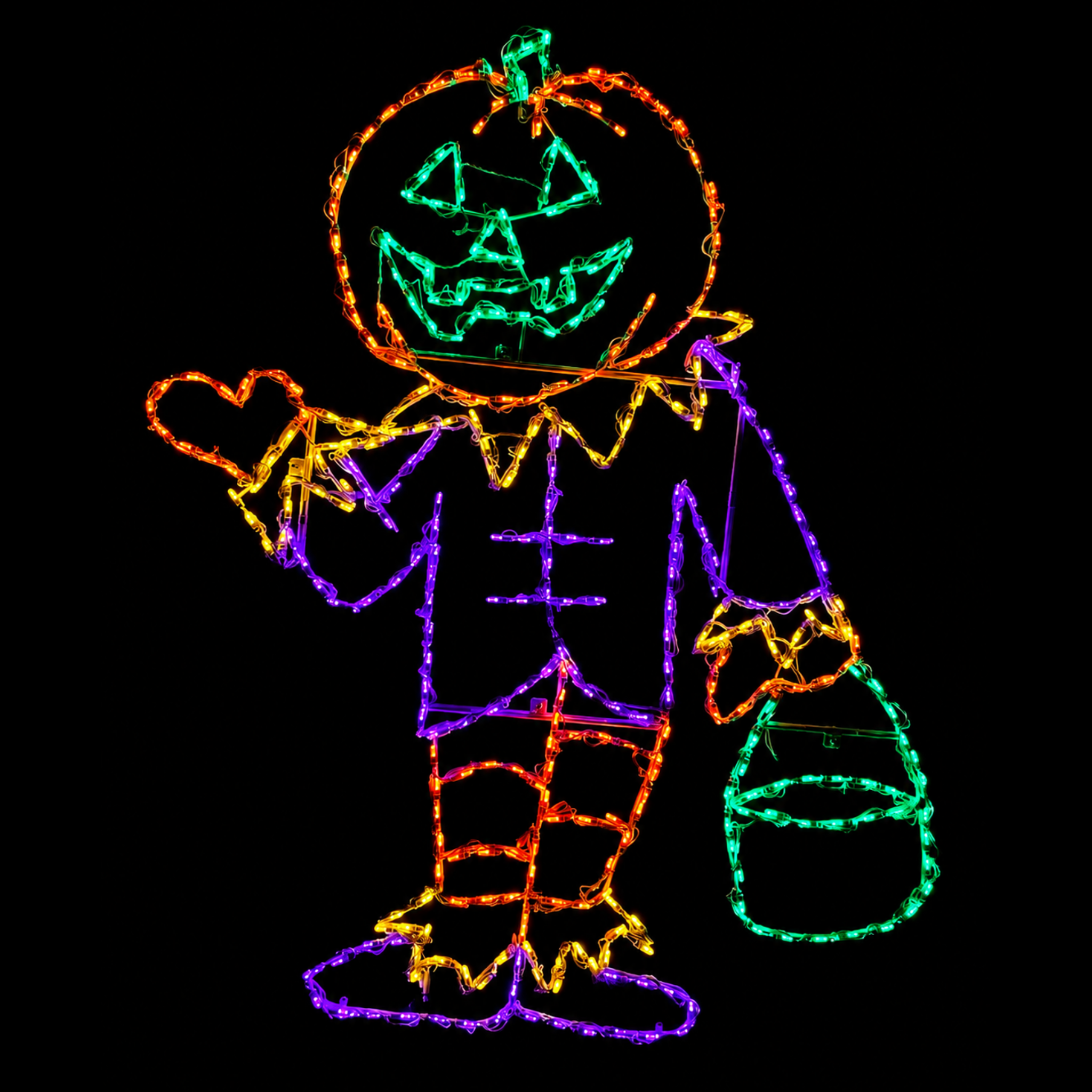 Brite Ideas 72" Pumpkinhead Scarecrow LED Display PKHEAD