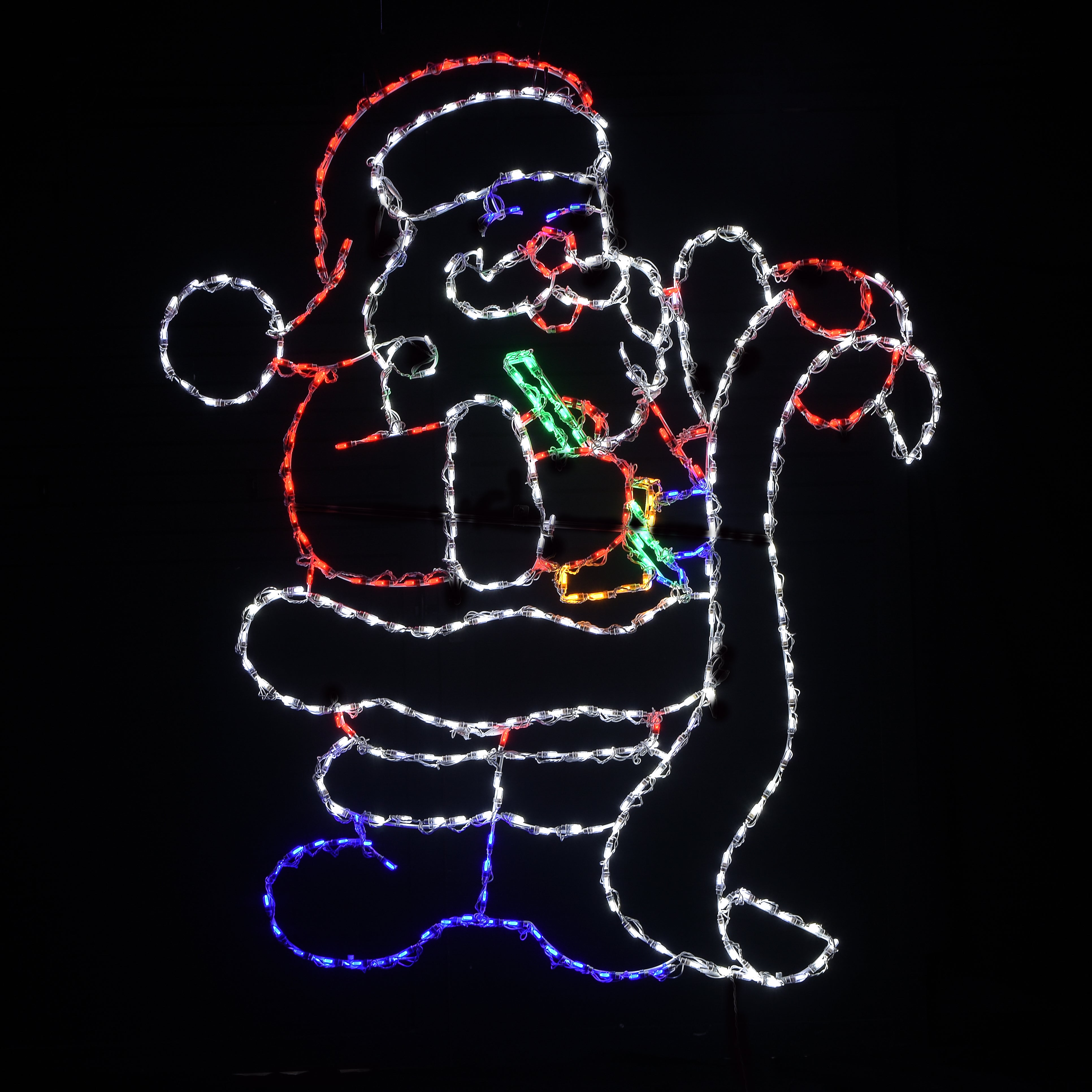 Brite Ideas 72" Santa Reading Scroll List LED Display SRL60