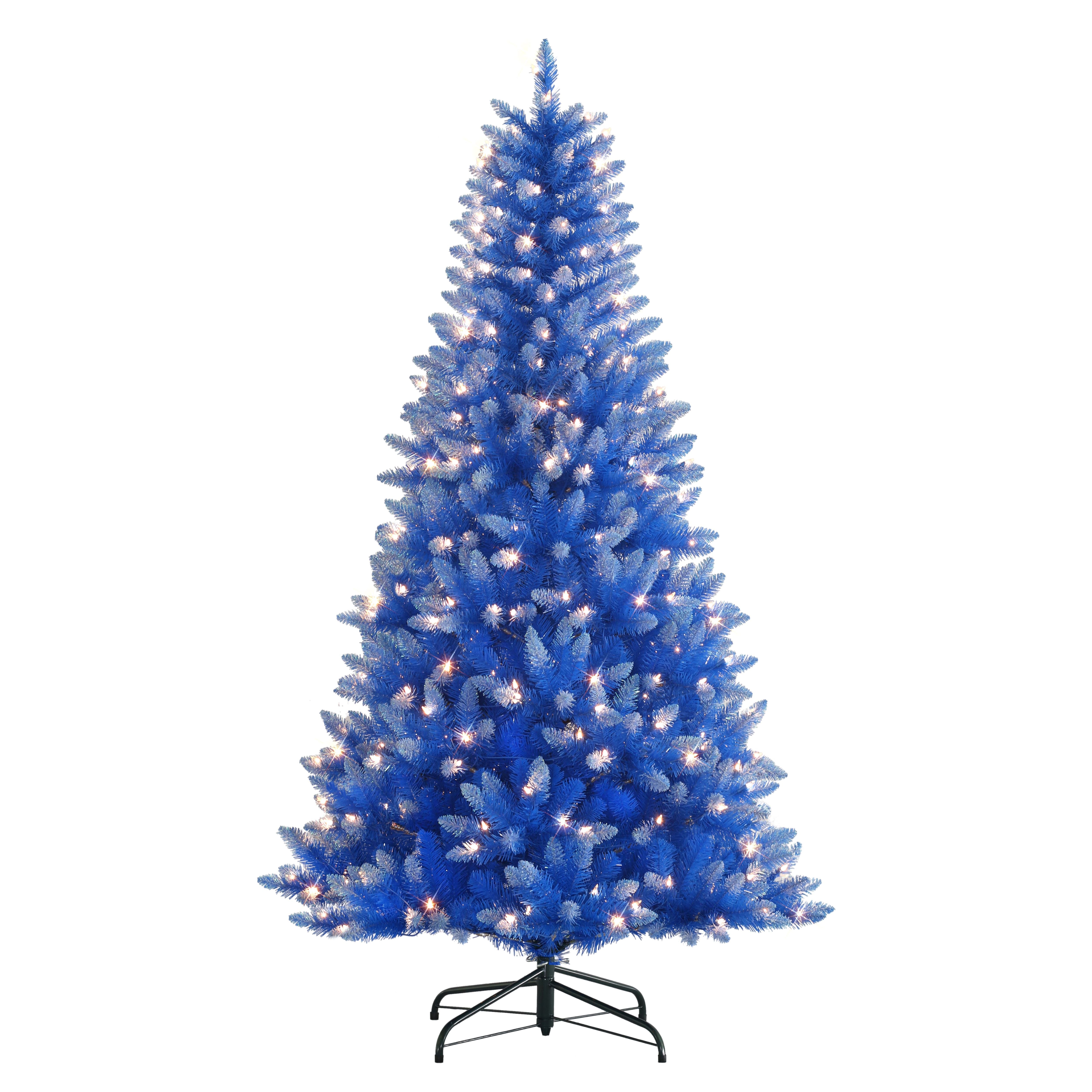 6.5ft Pre-Lit Fashion Blue Christmas Tree