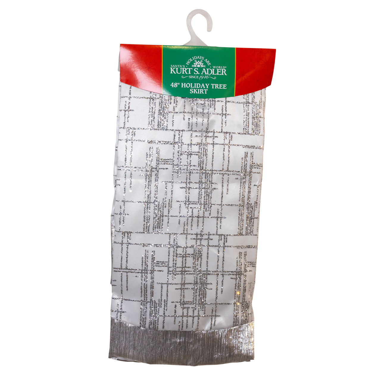 Kurt Adler 48" White Glitter Sheer Organza With Silver Crinkle Border Tree Skirt #TS0331;Kurt Adler 48" White Glitter Sheer Organza With Silver Crinkle Border Tree Skirt #TS0331;Kurt Adler 48" White Glitter Sheer Organza With Silver Crinkle Border Tree Skirt #TS0331;Kurt Adler 48" White Glitter Sheer Organza With Silver Crinkle Border Tree Skirt #TS0331
