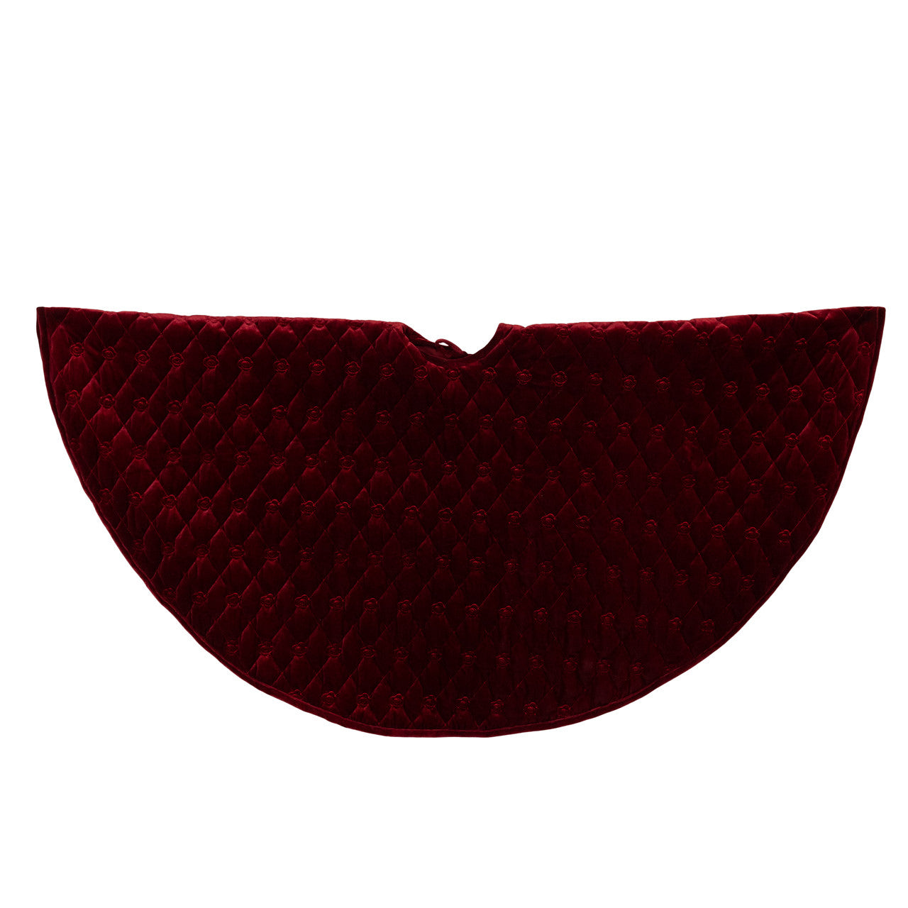 Kurt Adler 48" Quilted Burgundy Velvet Tree Skirt #TS0332;Kurt Adler 48" Quilted Burgundy Velvet Tree Skirt #TS0332;Kurt Adler 48" Quilted Burgundy Velvet Tree Skirt #TS0332