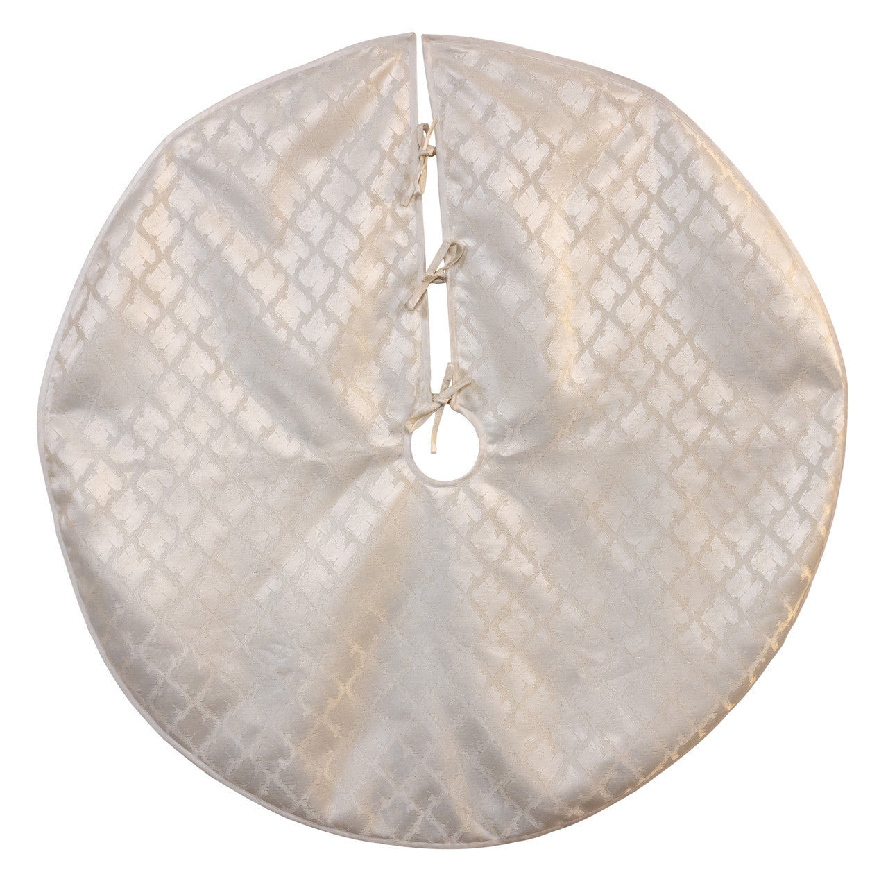 Kurt Adler 48" Silver Jacquard Tree Skirt #TS0336;Kurt Adler 48" Silver Jacquard Tree Skirt #TS0336;Kurt Adler 48" Silver Jacquard Tree Skirt #TS0336