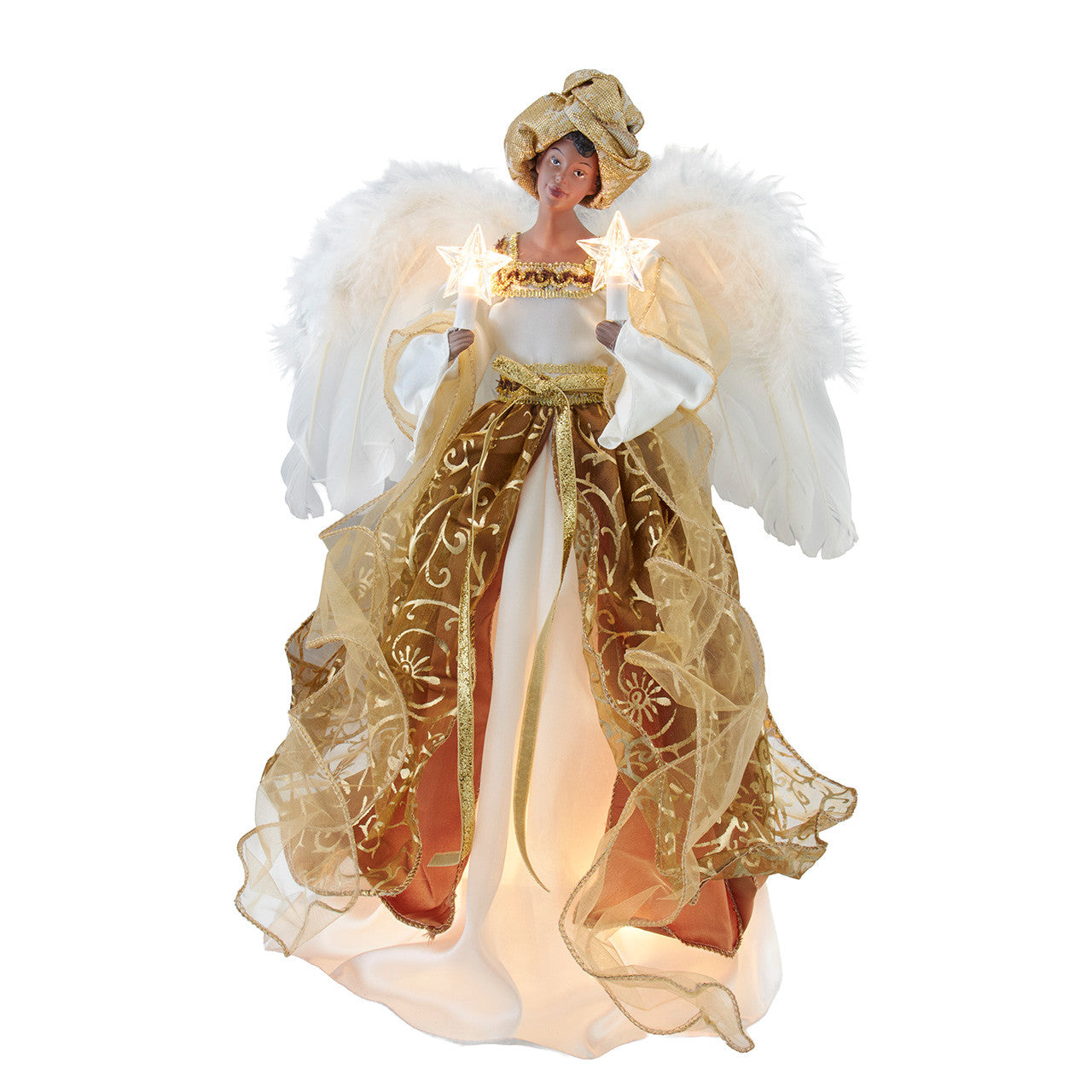 Kurt Adler 16" 10L Ivory & Gold African American Angel Tree Topper #UL2256;Kurt Adler 16" 10L Ivory & Gold African American Angel Tree Topper #UL2256;Kurt Adler 16" 10L Ivory & Gold African American Angel Tree Topper #UL2256;Kurt Adler 16" 10L Ivory & Gold African American Angel Tree Topper #UL2256;Kurt Adler 16" 10L Ivory & Gold African American Angel Tree Topper #UL2256;Kurt Adler 16" 10L Ivory & Gold African American Angel Tree Topper #UL2256
