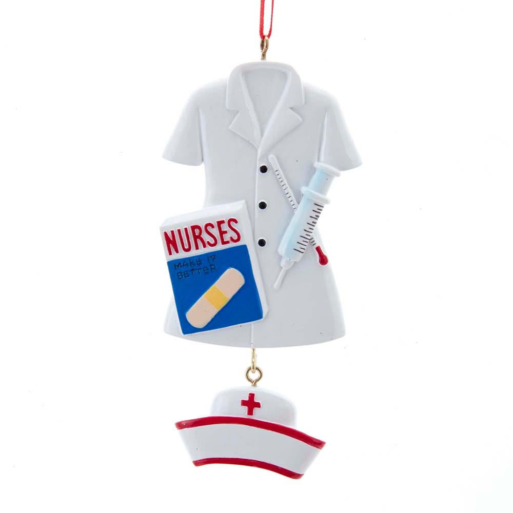 4.375" Nurse Uniform Ornament - Free Personalization #A1982