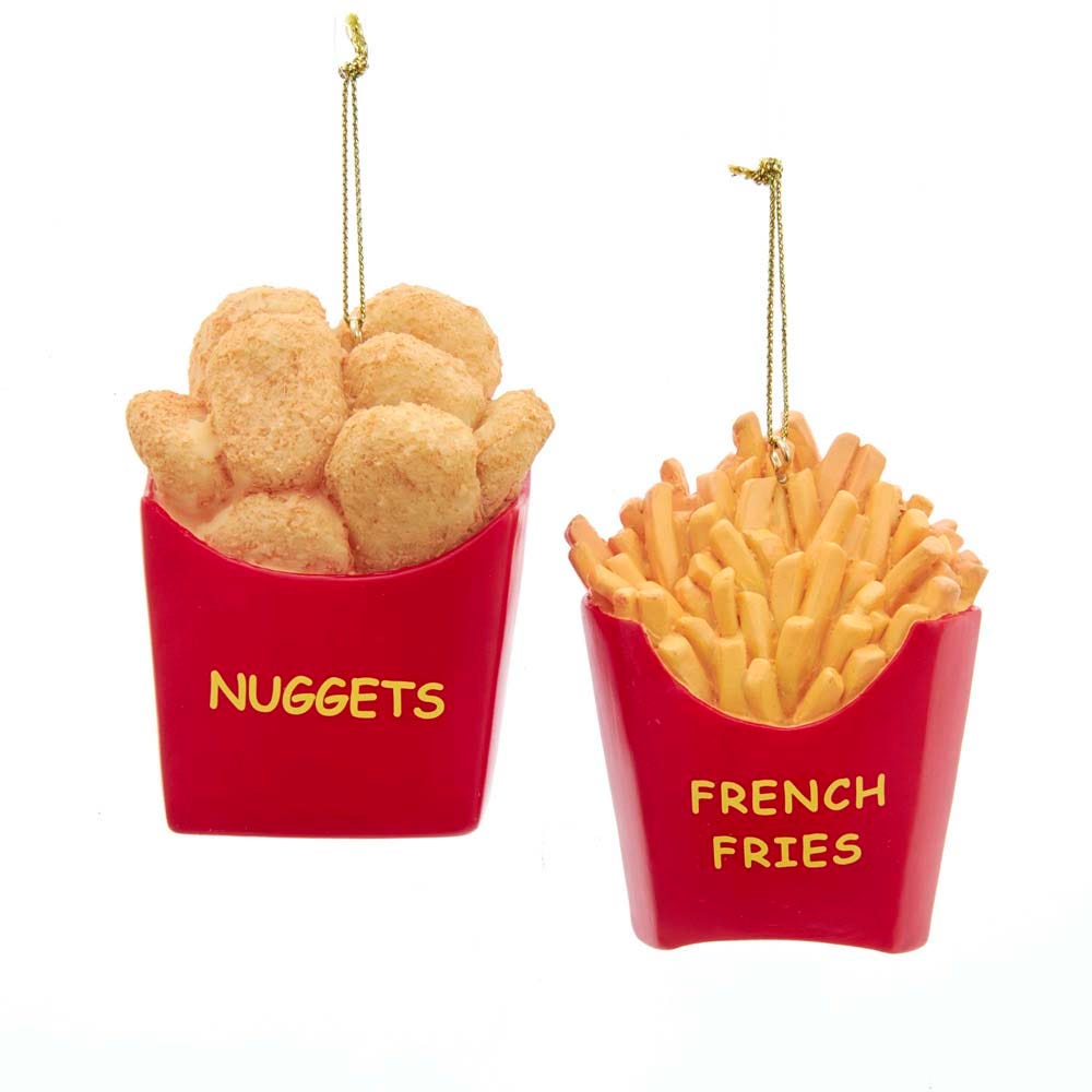 3" Fries/Nuggets Ornament, 2 Assorted #A1993