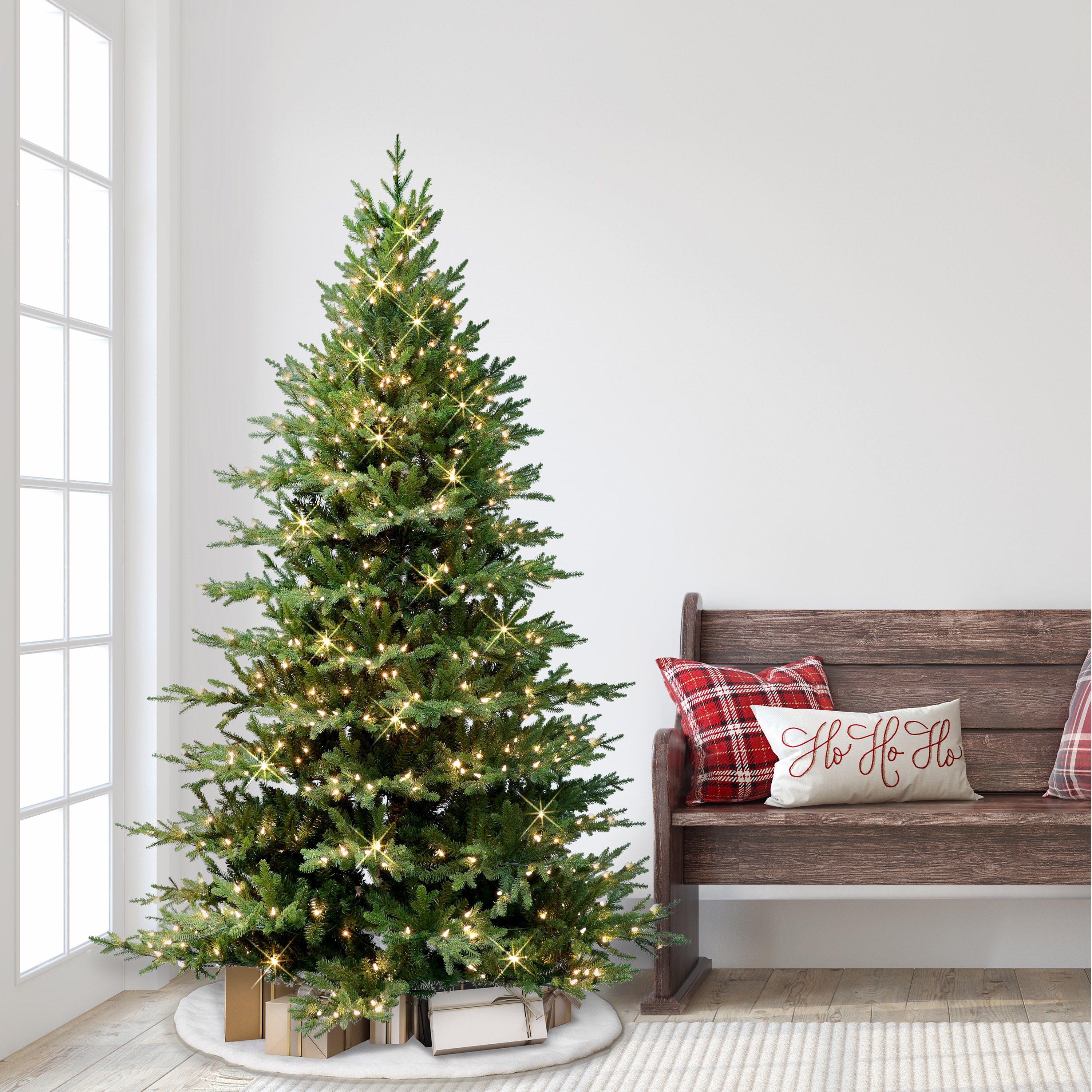 6.5ft Pre-Lit Balsam Fir Tree