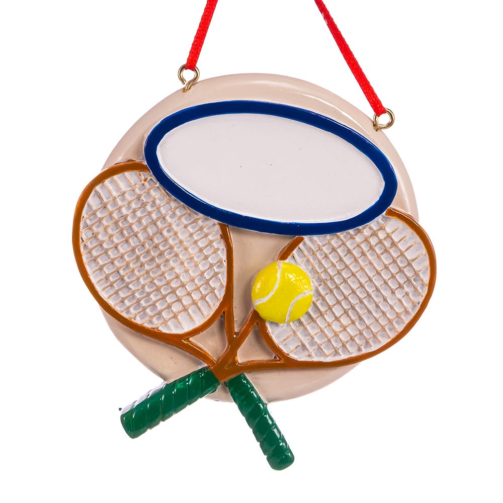 3.75" Tennis Ornament - Free Personalization #A2196