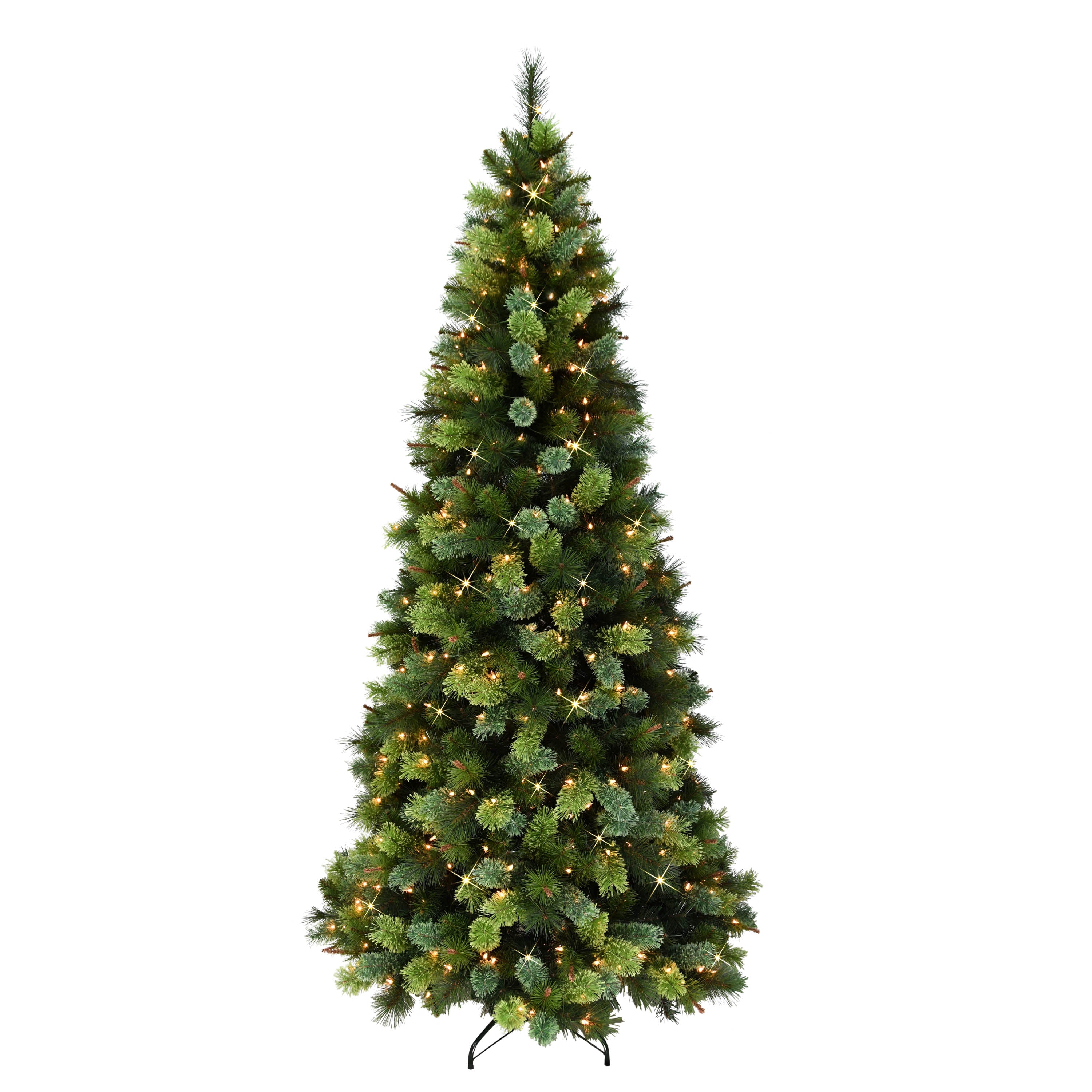 6.5 ft Pre-Lit Slim Portland Artificial Fir Tree PPSLA-65C35