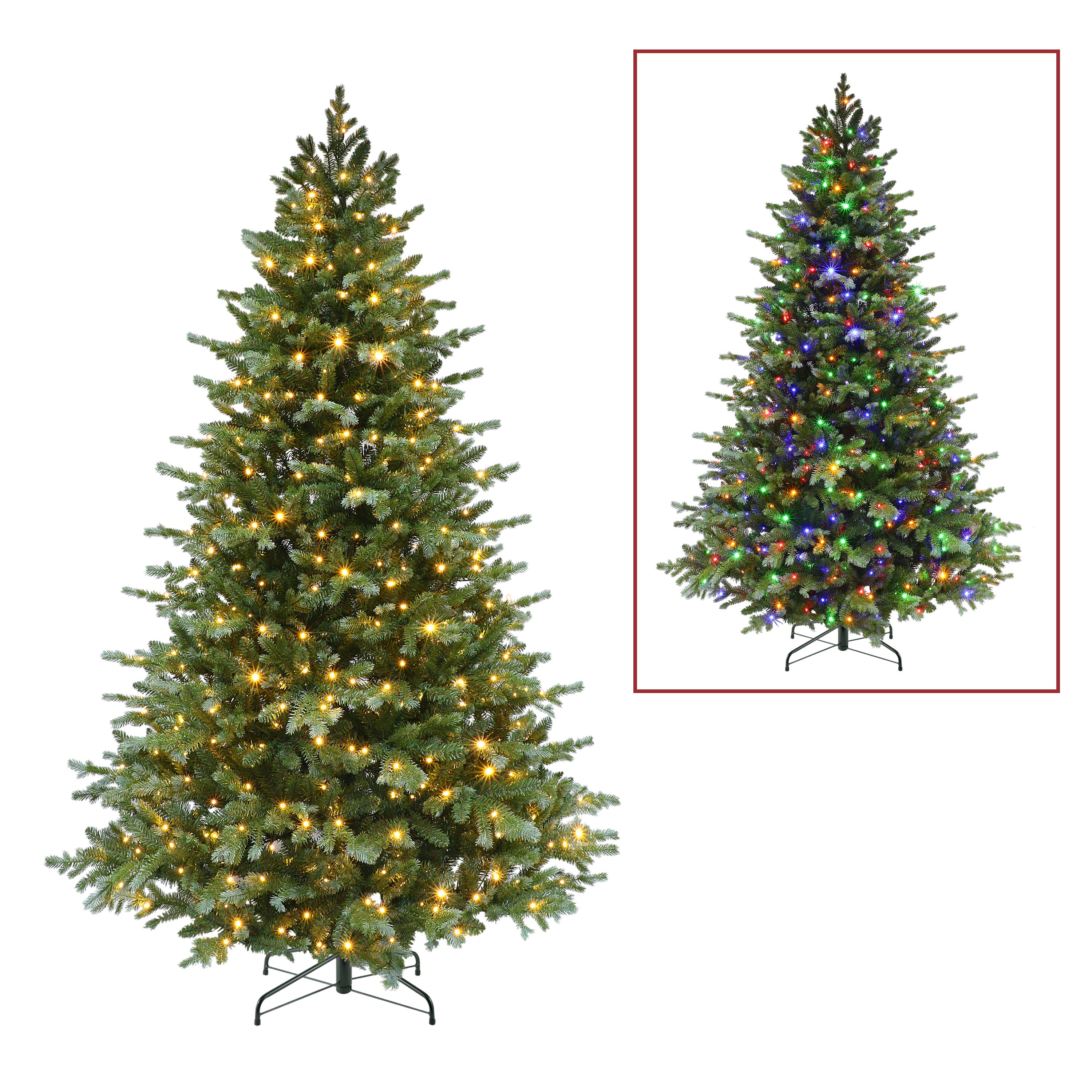 7.5 ft Pre-Lit Artificial Linden Fir Tree LDFA-75LDF5K550
