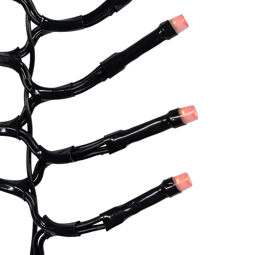 Kurt Adler 16-Foot 480-Light RGB LED Multifunction Green Wire Cluster Garland with Remote