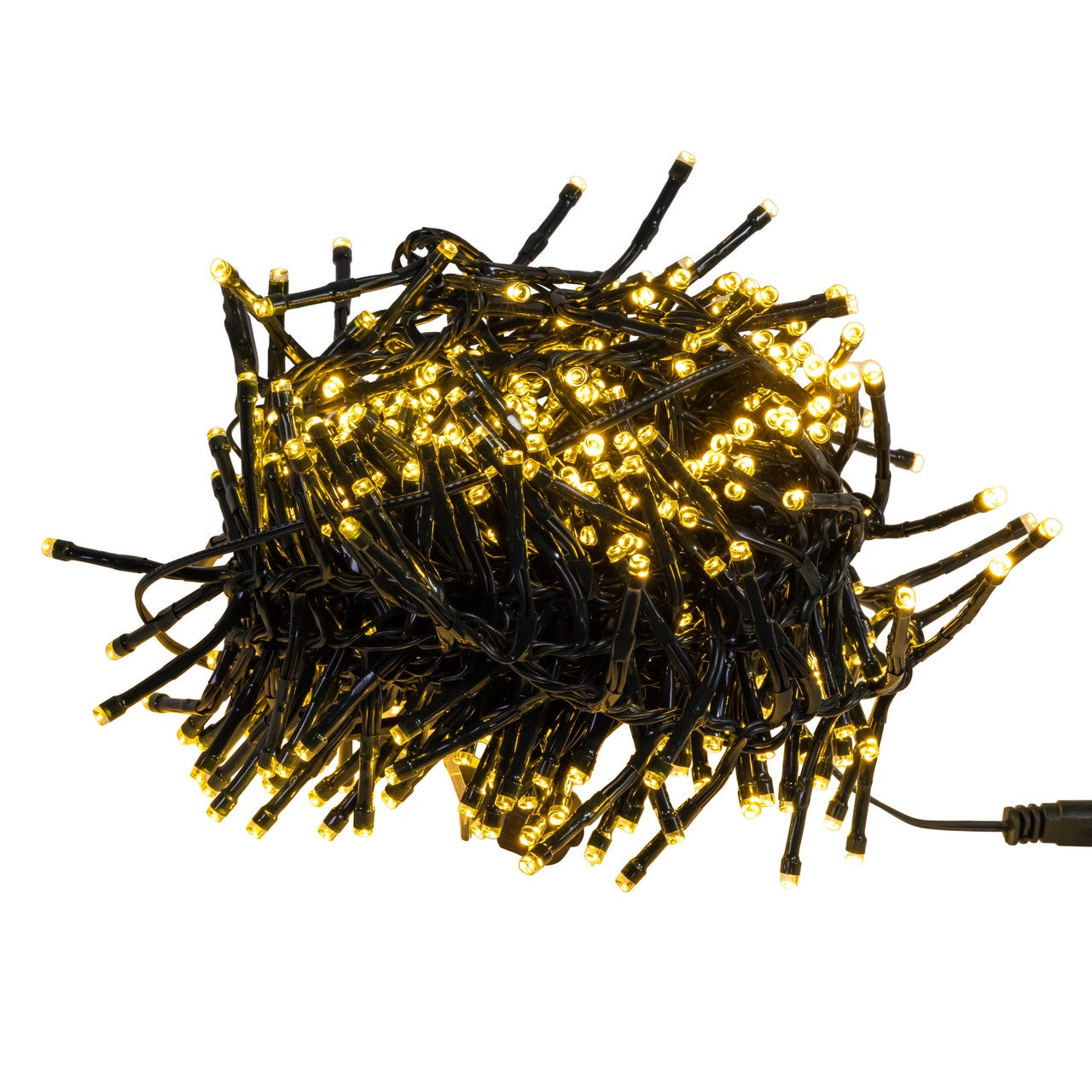Kurt Adler 16' 480L Pure White & Warm White Multifunction 5MM LED Green Wire Cluster Garland + Remote #AD1075PUWW