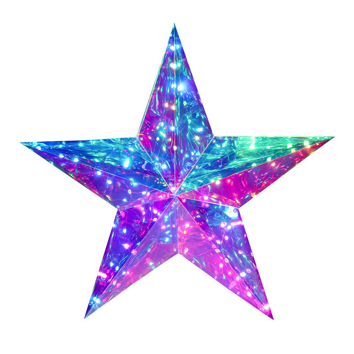 Kurt Adler 22-Inch Pre-Lit RGB Smart Holographic Star AD1077