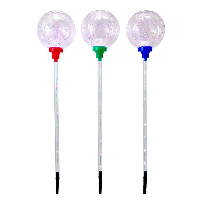 Kurt Adler 135-Light Globe Yard Stake Set with Multi-Colored Fairy Lights  AD2817