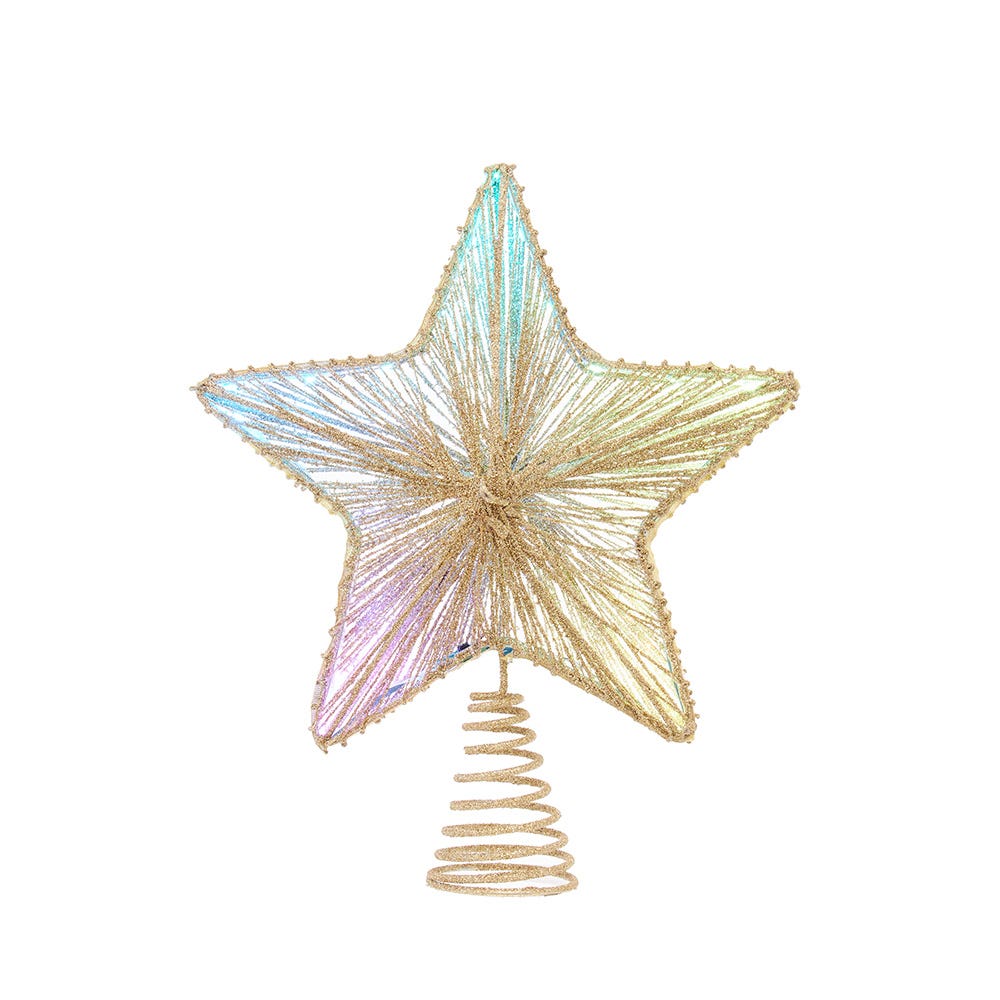 Kurt Adler 11.5-Inch 27-Light Multicolor LED Star Tree Topper AD2844
