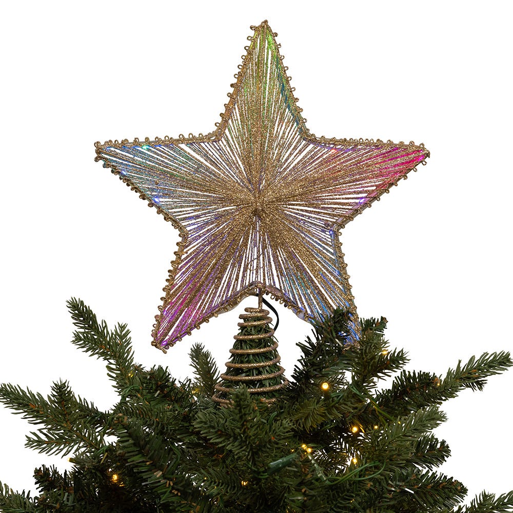 Kurt Adler 11.5-Inch 27-Light Multicolor LED Star Tree Topper