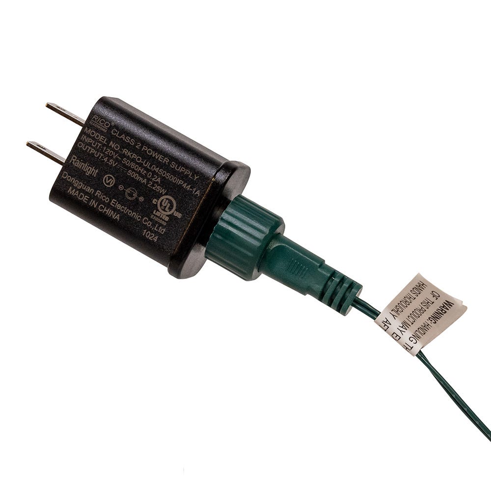 Kurt Adler enchanting 11.5-Inch UL 20-Light Warm White Fairy LED Silver Glitter 5-Point Star Tree Topper