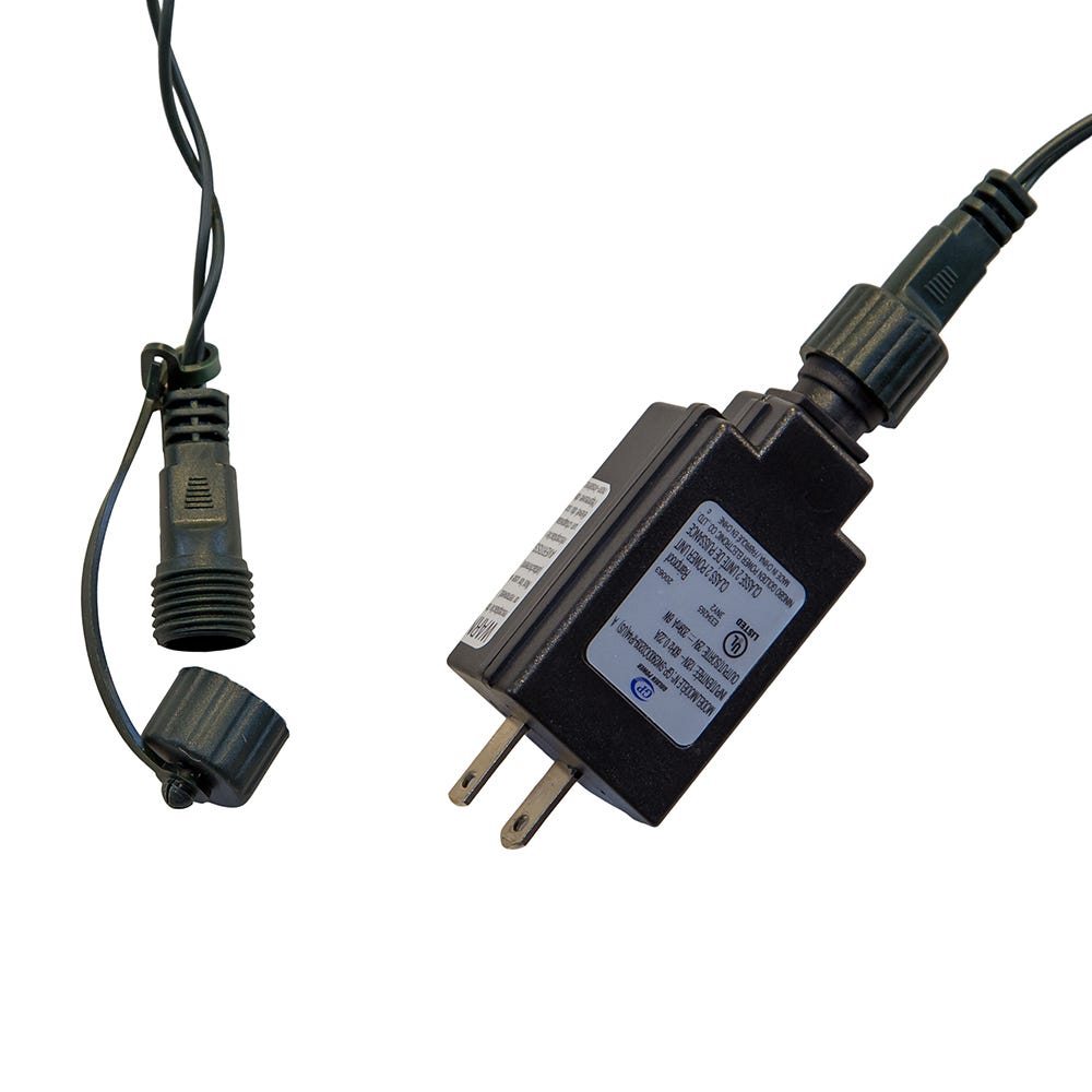 Kurt Adler UL 10-Light Warm White LED Super C9 Multicolor Bulb Yard Stakes, 10-Piece Set