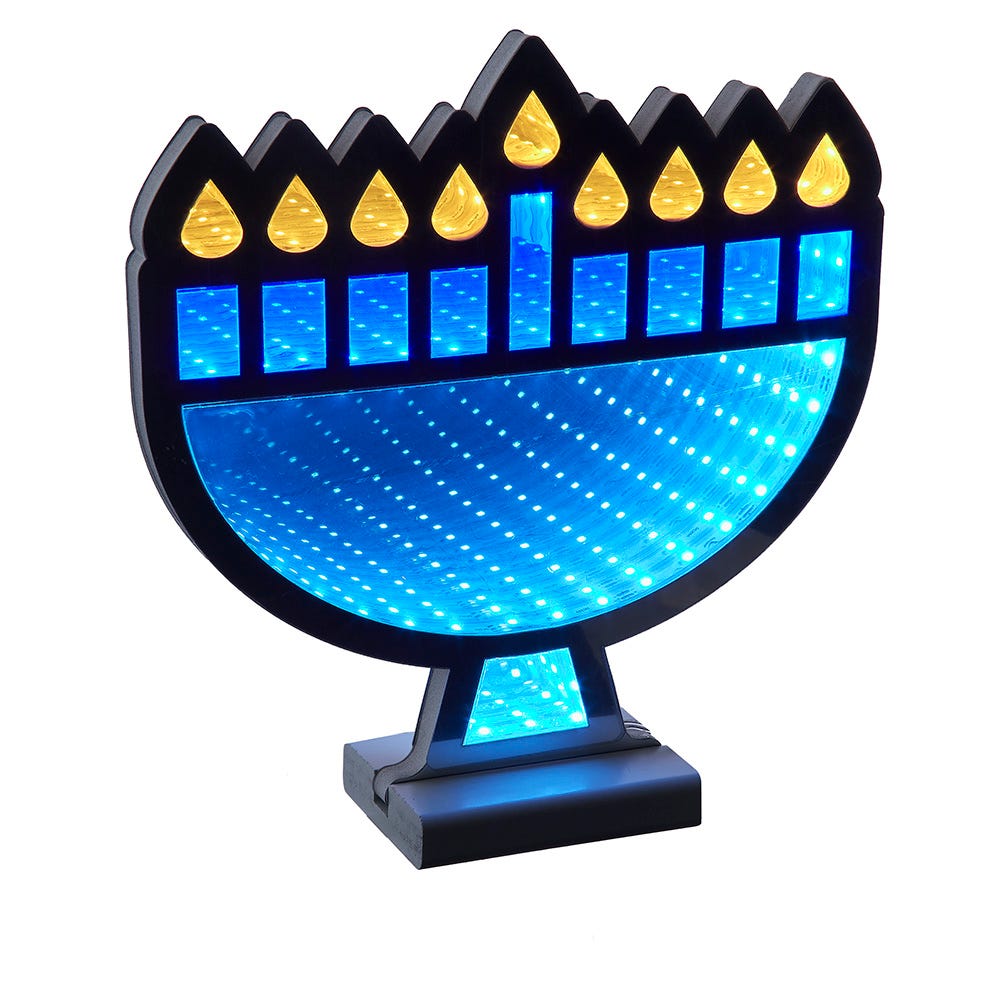 Kurt Adler 9.84-Inch Menorah Infinity Light AD3120