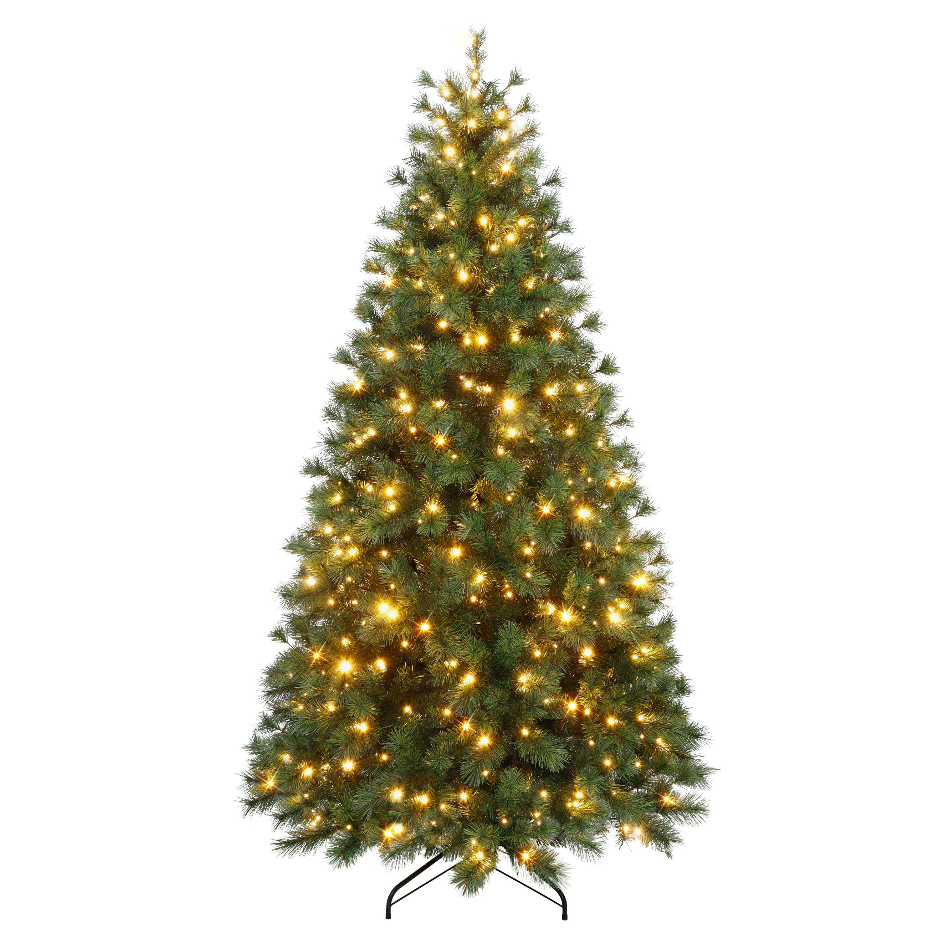 6.5' Pre-Lit Artificial Colorado Pine Christmas Tree with 300 Dual Function LED Lights 4656-T65QLDF5K3A