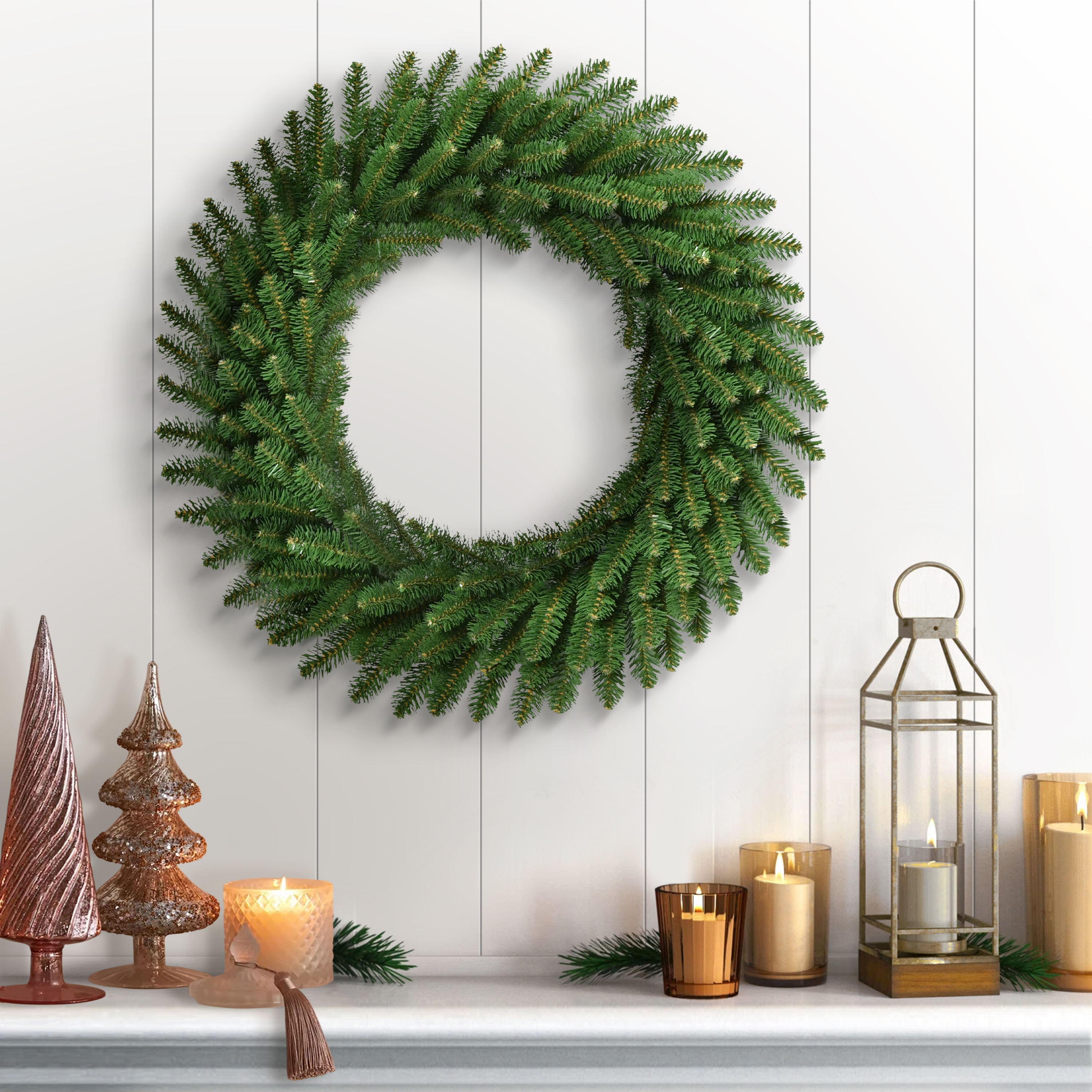 24" Mountain View Spruce Green Christmas Wreath