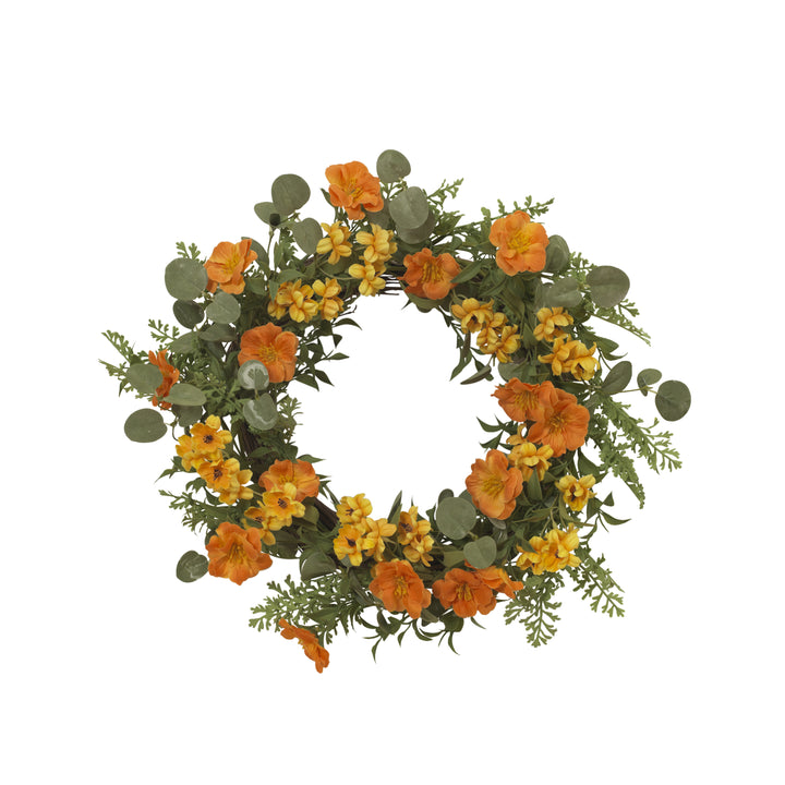 24 in. Spring Flower Wreath