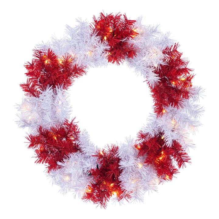Sterling 24 in. Pre Lit Dual LED Christmas Wreath