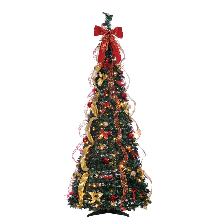 Sterling 6 ft. Pre Lit Warm White LED Pop Up LED Decorative Tree