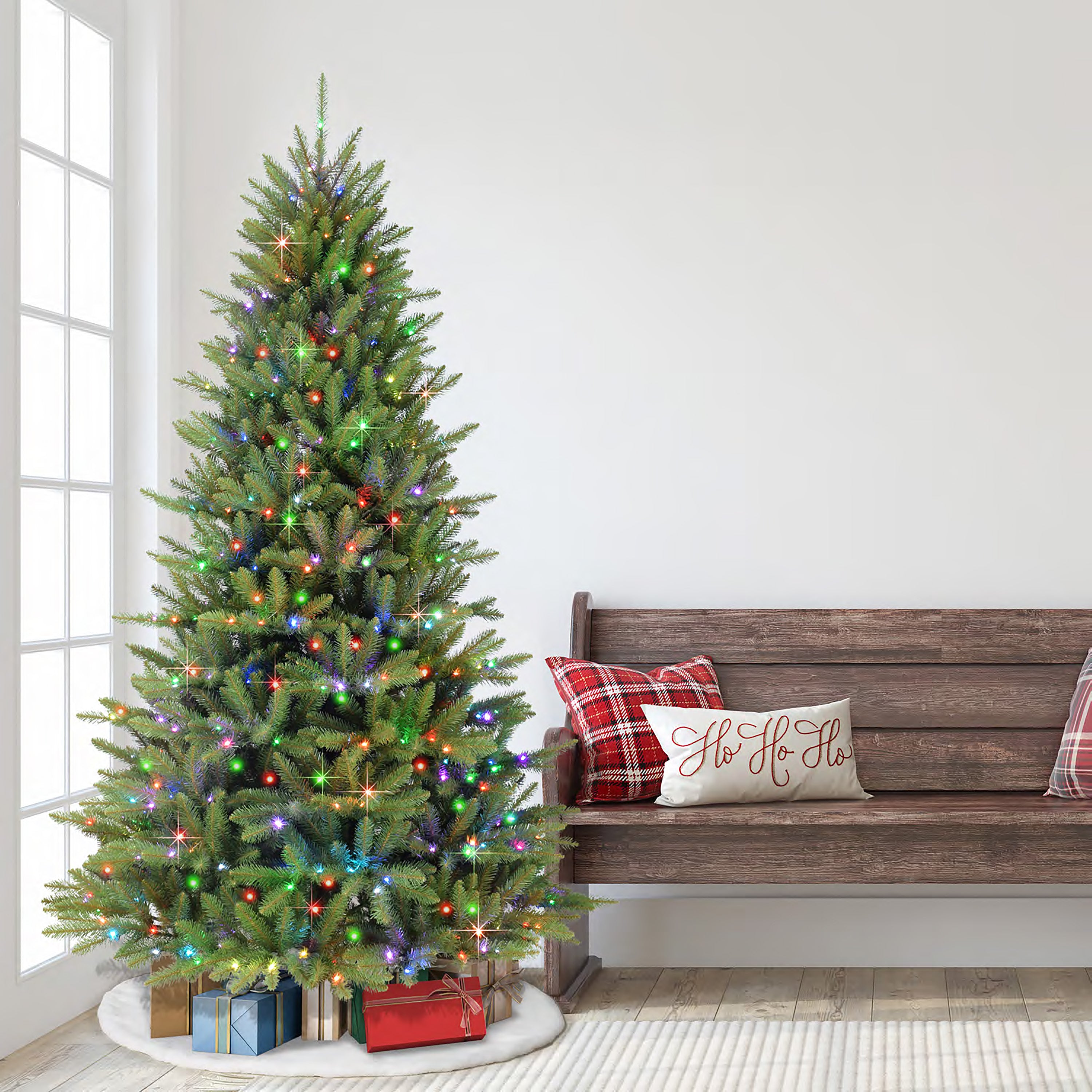 7.5ft Pre-Lit Fraser Fir Christmas Tree