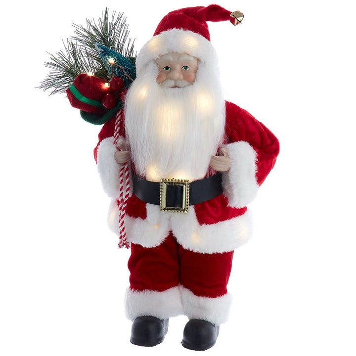 Kurt Adler 12-Inch Battery-Operated LED Lighted Santa