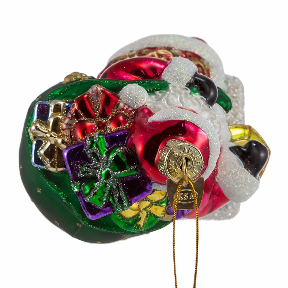 Kurt Adler 7-Inch Bellisimo Santa In Chimney Ornament