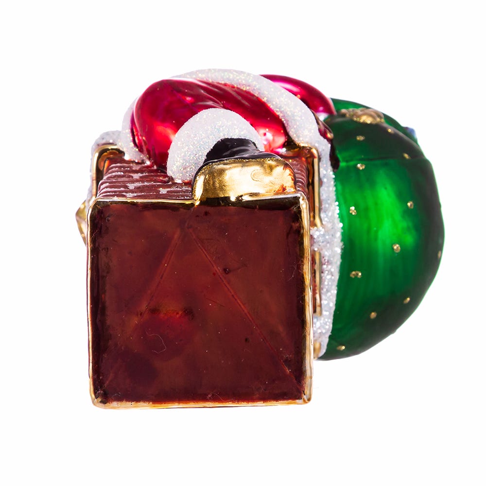 Kurt Adler 7-Inch Bellisimo Santa In Chimney Ornament