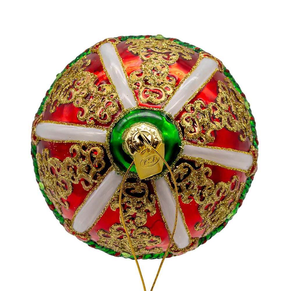 Kurt Adler 6-Inch  Bellissimo Glass Hot Air Balloon Ornament