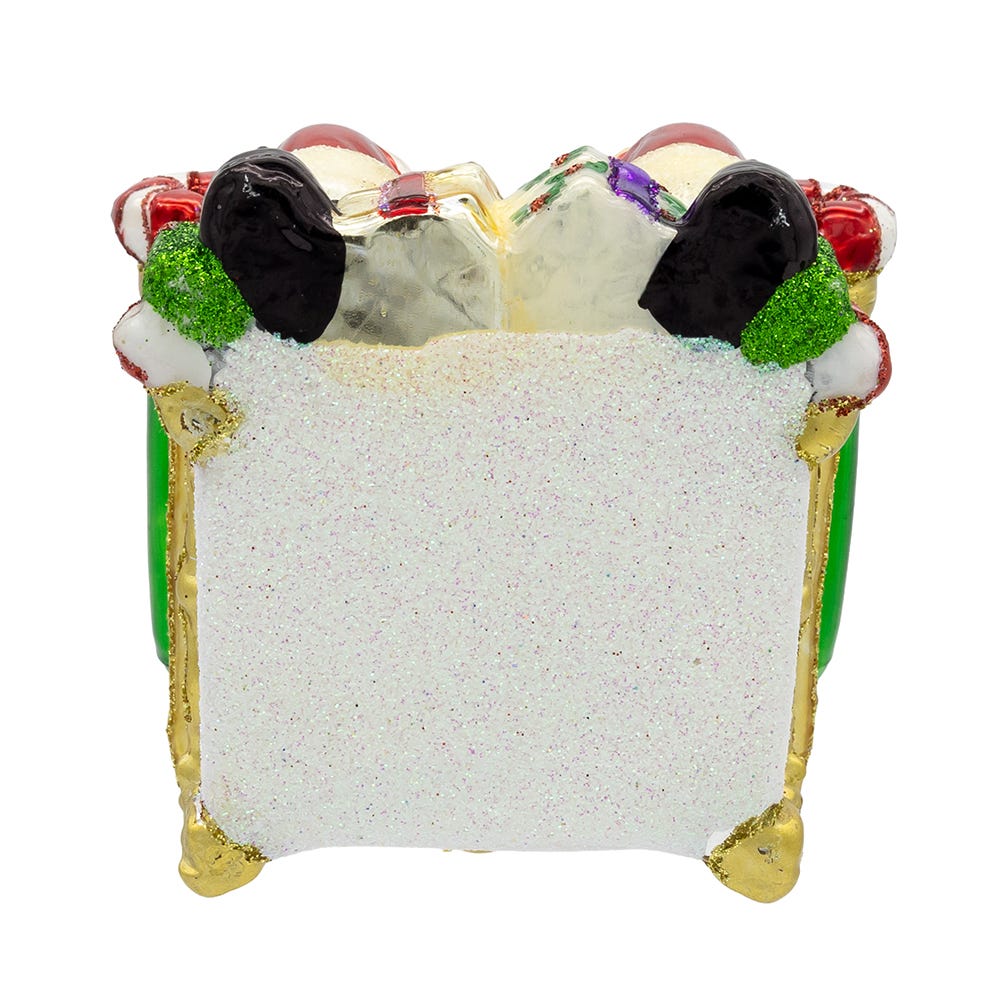 Kurt Adler 5.5-Inch Bellissimo Glass Santa On Throne Ornament