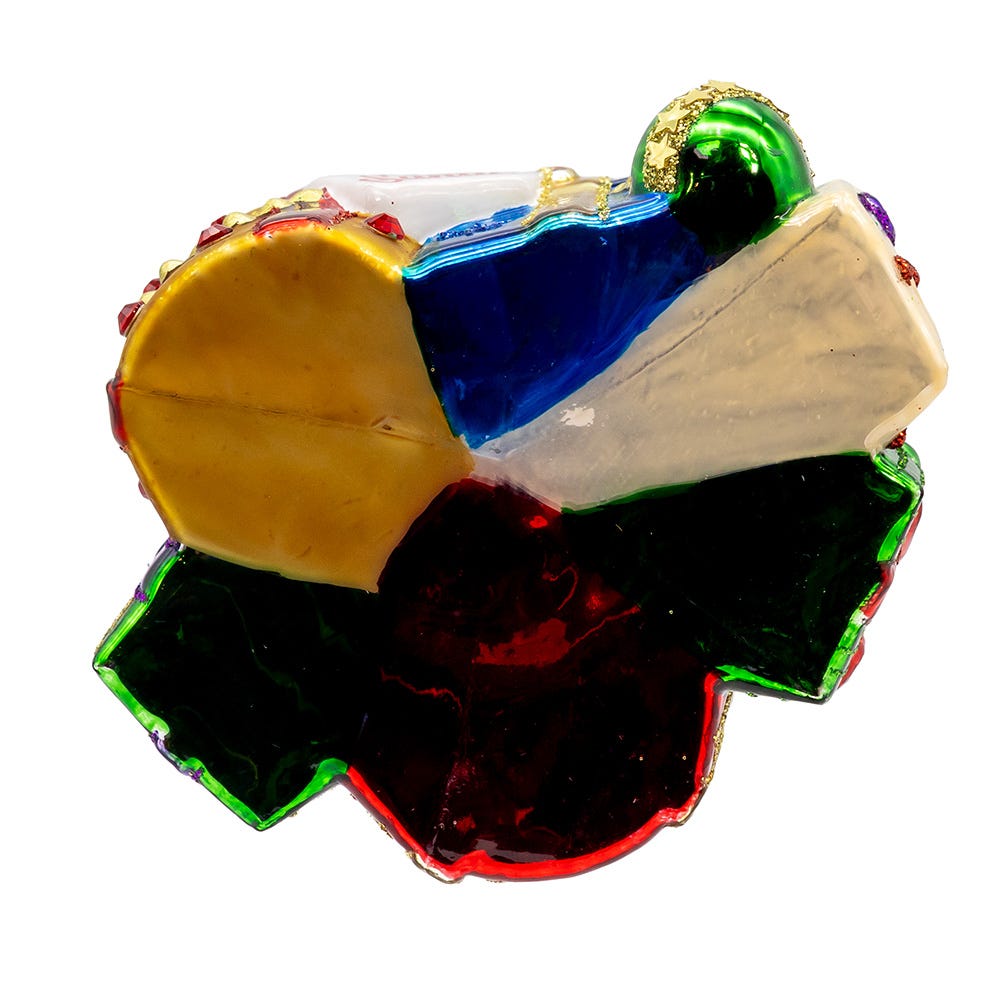 Kurt Adler 4.5-Inch Bellissimo Glass Stacked Presents Ornament