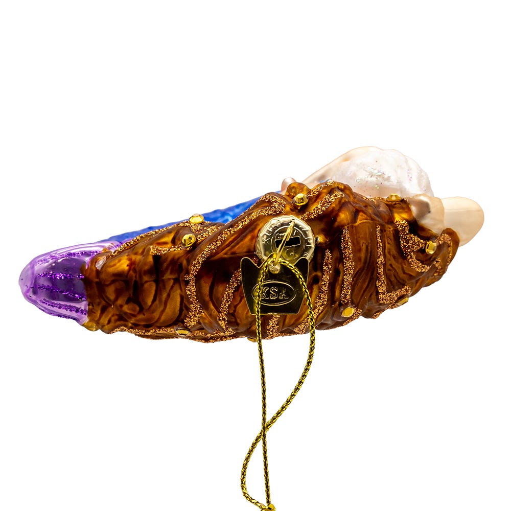 Kurt Adler 4.5-Inch Bellissimo Glass Mermaid Ornament