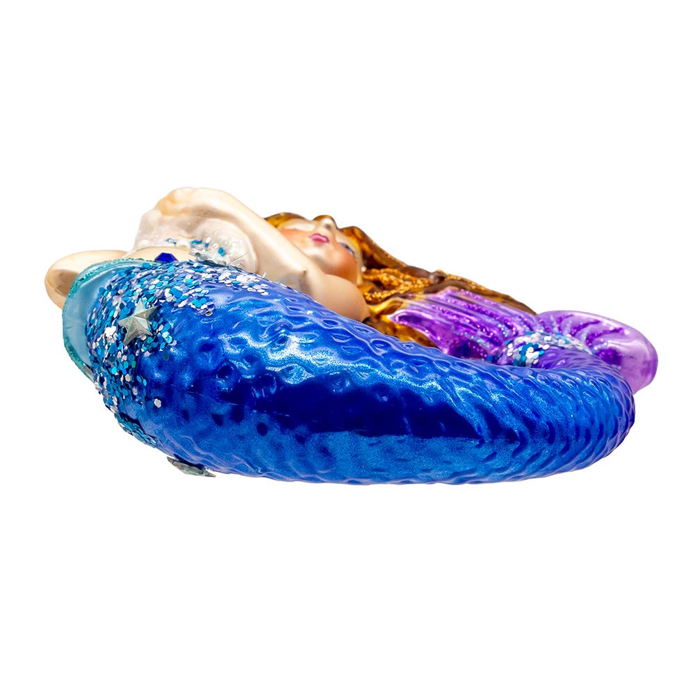 Kurt Adler 4.5-Inch Bellissimo Glass Mermaid Ornament